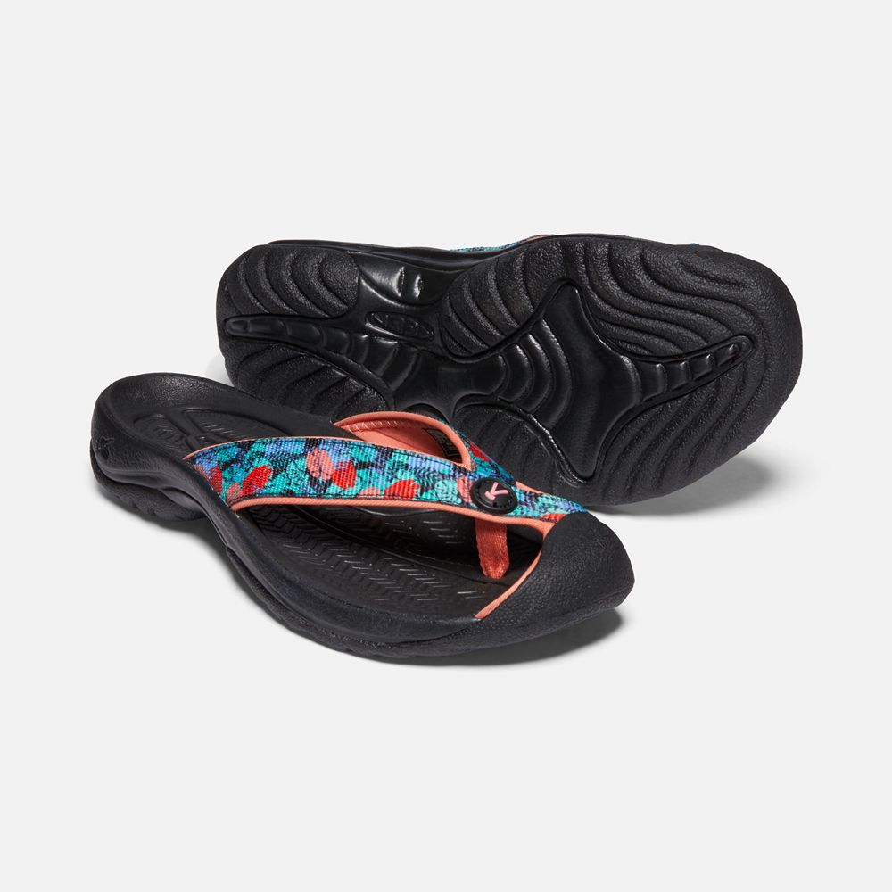 Keen Flip Flops Dam Svarta - Waimea H2 Sandal - 794302XZQ
